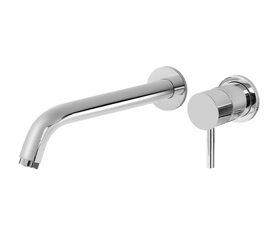M.E. 25 - Wall-mounted basin mixer with 23,4cm spout - exposed parts | Wash basin taps | Graff
