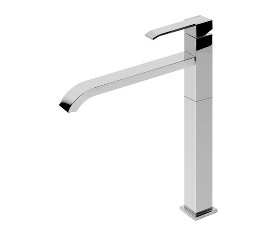 Qubic - Single lever basin mixer high - 21cm spout | Wash basin taps | Graff