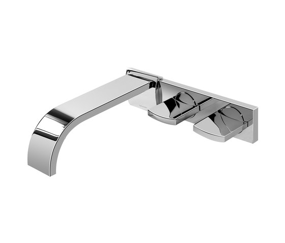 Sade - Wall-mounted basin mixer with 20 cm spout | Robinetterie pour lavabo | Graff