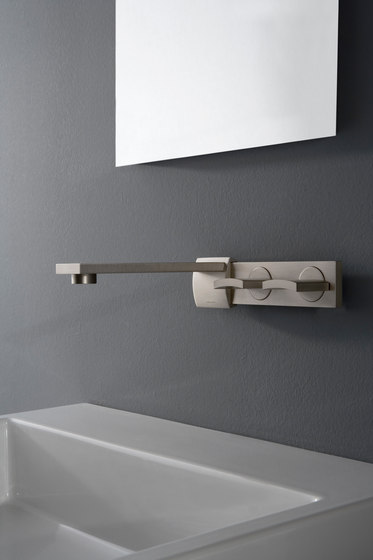 Targa - Wall-mounted basin mixer with 20cm spout | Rubinetteria lavabi | Graff