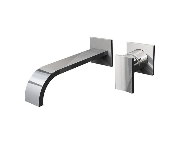Sade - Wall-mounted basin mixer with 23,5cm spout - exposed parts | Robinetterie pour lavabo | Graff