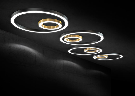 Silver Ring by Panzeri | Ceiling lights