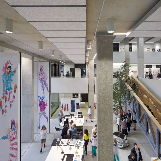 Troldtekt | Applications | Manchester School of Art | Acoustic ceiling systems | Troldtekt