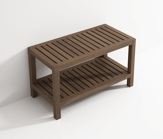 Bench with shelf | Taburetes / Bancos de baño | Idi Studio