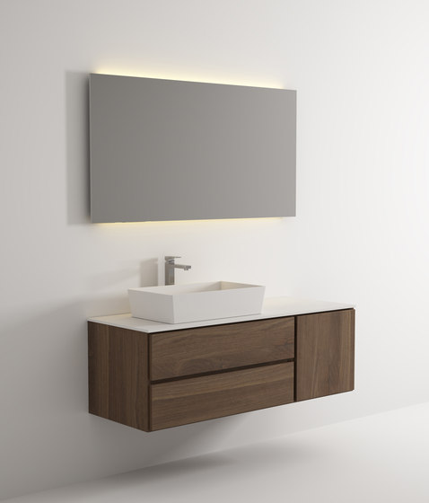 Move hanging cabinet 2 drawers 1 right door single washbasin | Compuesto mineral planchas | Idi Studio