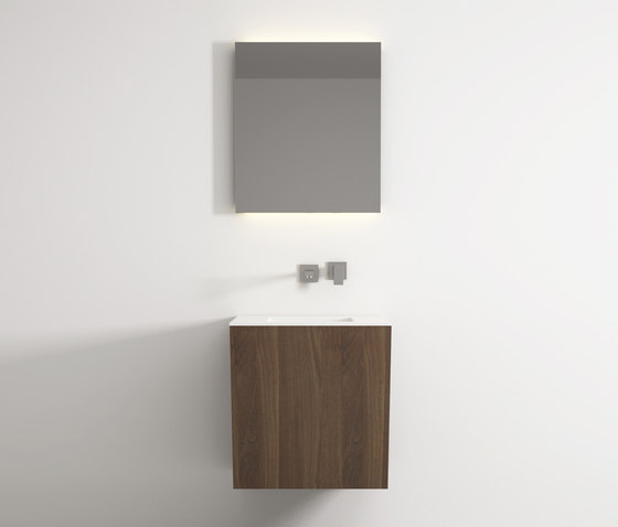 Root hanging cabinet 4 racks integrated washbasin | Mobili lavabo | Idi Studio