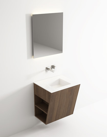 Root hanging cabinet 4 racks integrated washbasin | Armarios lavabo | Idi Studio