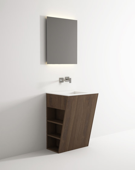 Root standing cabinet 6 racks integrated washbasin | Vanity units | Idi Studio