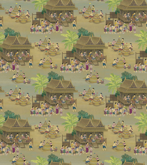 RATCHA - Asia style wallpaper MUZE 204-101 | Drapery fabrics | e-Delux