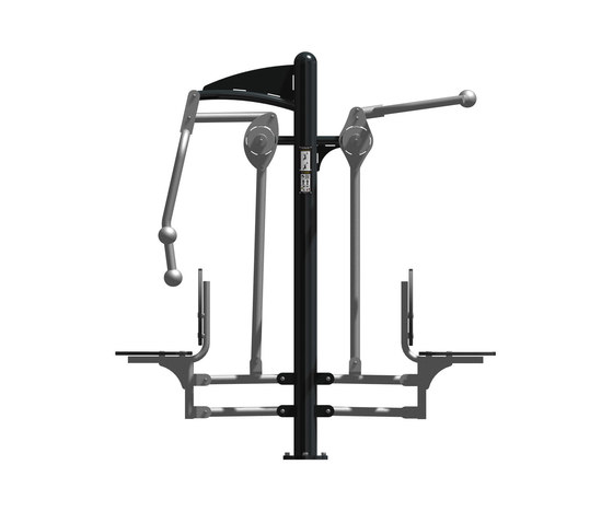 Gym Station | Lat Pull & Chest Press Combo | Aparatos profesionales de fitness | Hags
