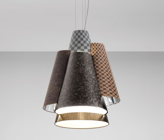 Melting Pot SP 60 dark patterns with diffusers and silver inside | Suspensions | Axolight