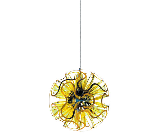 Coral Ball Suspension | Yellow | Suspended lights | QisDesign