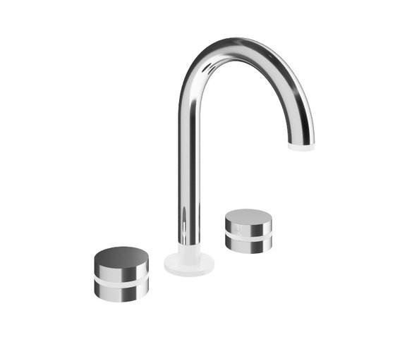 Beauty - Beauty chrome 3 holes tap with waste pipe included | Robinetterie pour lavabo | Olympia Ceramica