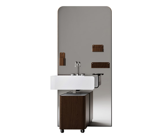 Beauty - Beauty wengè full composition | Wash basins | Olympia Ceramica