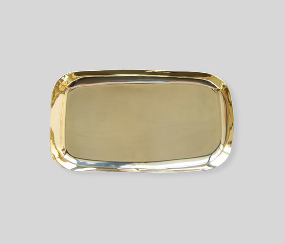 Square Dish | Large Platter Brass | Vaisselle | Tina Frey Designs