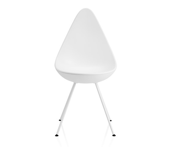 Drop™ | Chair | 3110 | White ABS/nylon reinforced plastic shell | White base | Stühle | Fritz Hansen