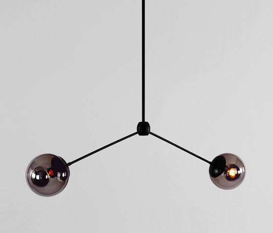 Modo Pendant - 2 Globes (Black/Smoke) | Lámparas de suspensión | Roll & Hill
