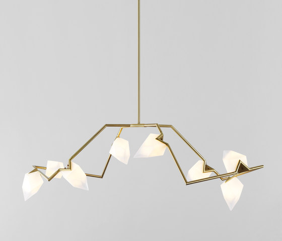 Seed 04 (Brushed brass/White) | Lampade sospensione | Roll & Hill