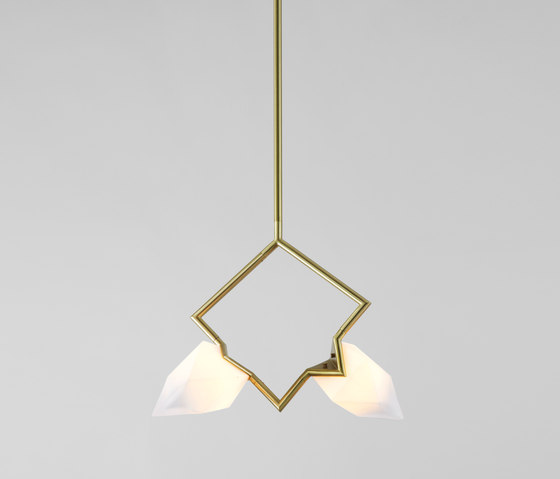 Seed Double Pendant (Oil-rubbed bronze/White) | Suspensions | Roll & Hill
