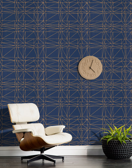 Strike⎟navy | Wall coverings / wallpapers | Hygge & West