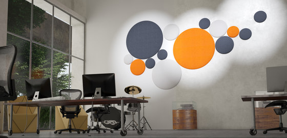 Woolbubbles® Happy Wall | Sound absorbing objects | Wobedo Design