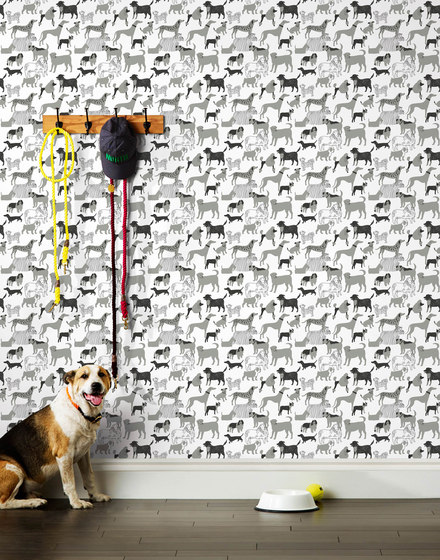 Dog Park⎟gray | Revestimientos de paredes / papeles pintados | Hygge & West