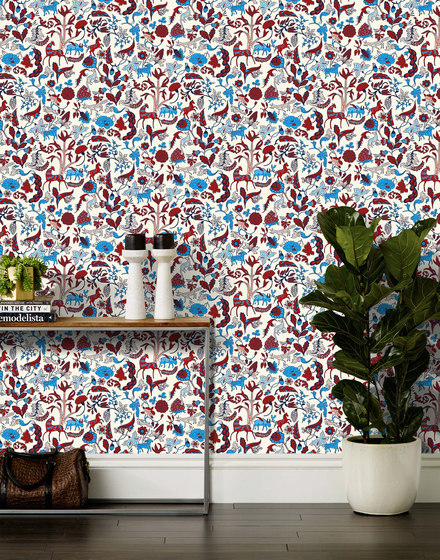 Foret⎟brick red | Wall coverings / wallpapers | Hygge & West
