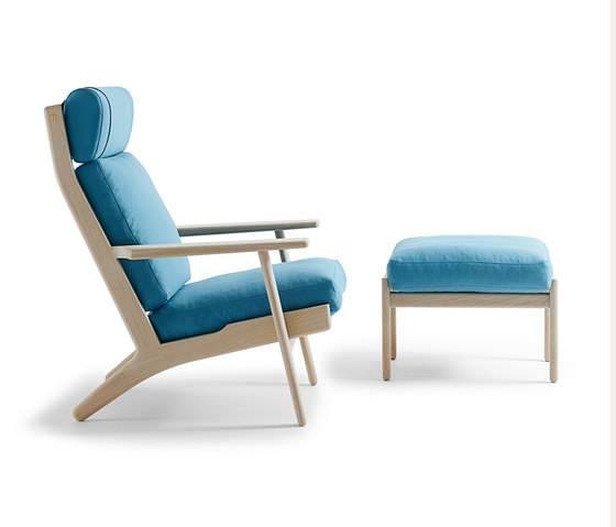GE 290A High Back Easy Chair with footstool | Sessel | Getama Danmark