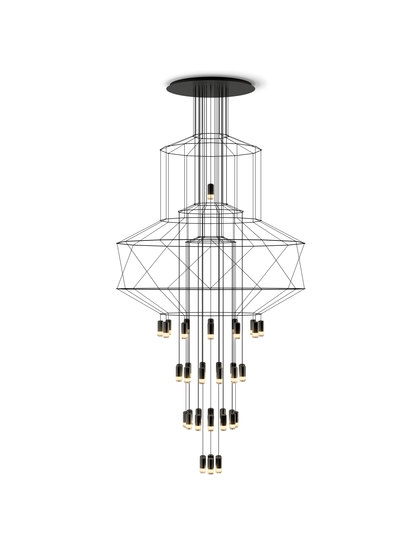 Wireflow Chandelier 0374 Hanging lamp | Suspended lights | Vibia