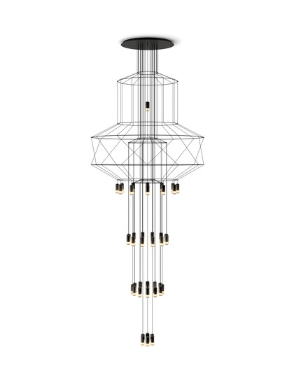 Wireflow Chandelier by Vibia | Suspended lights