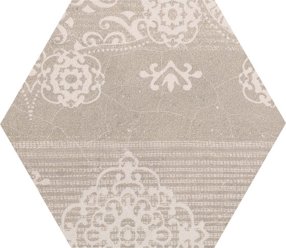 Gesso Esagona Patchwork Taupe Linen | Keramik Mosaike | EMILGROUP