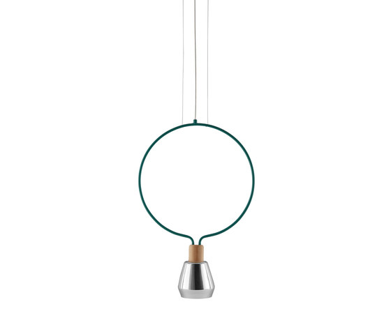Agata - Circle Turquoise | Suspended lights | Incipit Lab srl