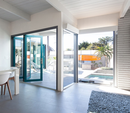 Folding Doors - Aluminum Wood | Monhoff Rennovation | Porte patio | LaCantina Doors