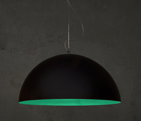 Mezza Luna black/turquoise | Suspended lights | IN-ES.ARTDESIGN