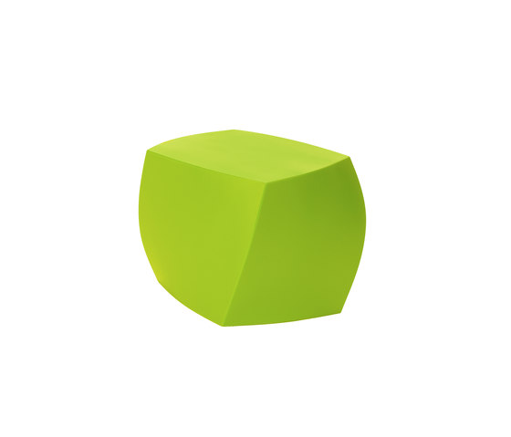 Left Twist Cube | Model 1016 | Green | Stools | Heller