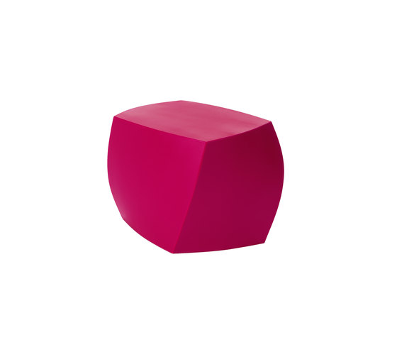 Left Twist Cube | Model 1016 | Magenta | Tabourets | Heller
