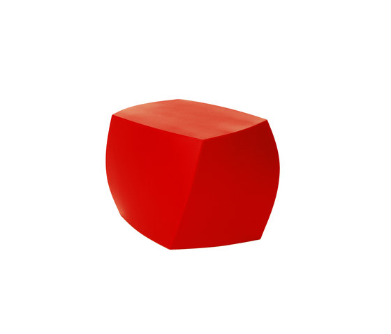 Left Twist Cube | Model 1016 | Red | Taburetes | Heller