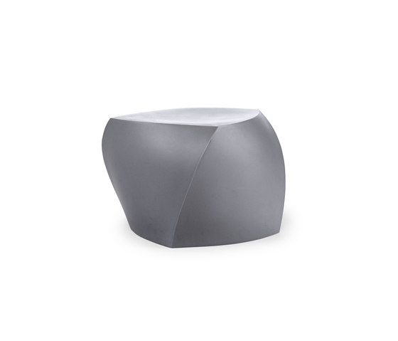 Three-Sided Cube | Model 1017 | Silver Grey | Stools | Heller