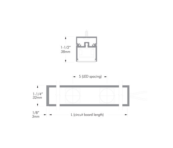 L106 S | matte clear anodized | Lámparas de techo | MP Lighting