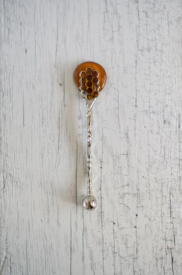 Silver Hive Spoon | Couverts | Matthew Shively