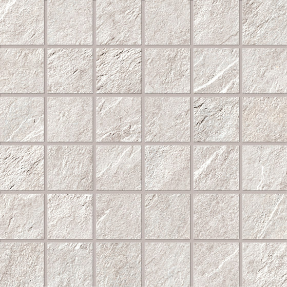 Stonework quarzite bianca mosaico | Piastrelle ceramica | Ceramiche Supergres