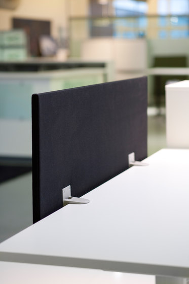 Mode | upholstered front panel system | Absoption acoustique pour table | Isku