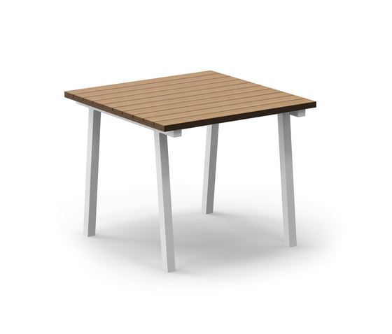 Mornington Table A with Natural Slatted Solid Teak Top | Mesas comedor | VUUE