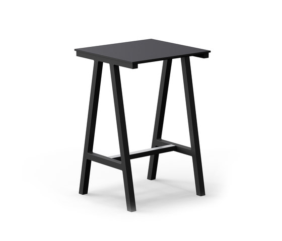 Mornington Table E with Black Compact Panel Top | Stehtische | VUUE