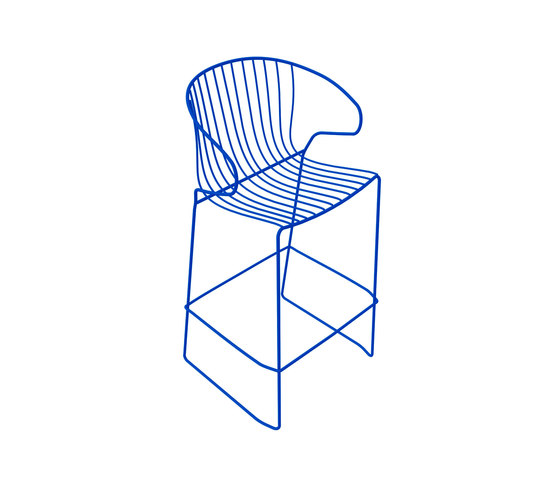 Bolonia Barstool | Plain Blue | Bar stools | iSimar