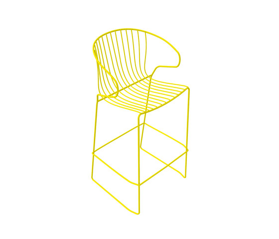 Bolonia Barstool | Citric Yellow | Bar stools | iSimar