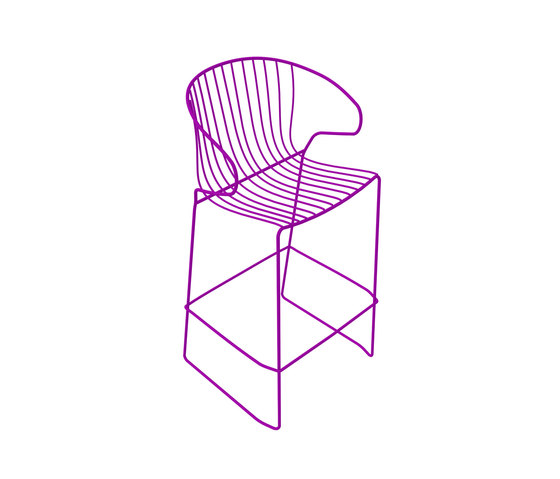 Bolonia Barstool | Bougainvillea Purple | Bar stools | iSimar