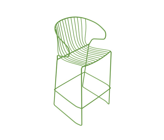 Bolonia Barstool | Grass Green | Bar stools | iSimar