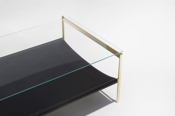 Duotone Rectangular Coffee Table | Brass / Black | Coffee tables | Yield