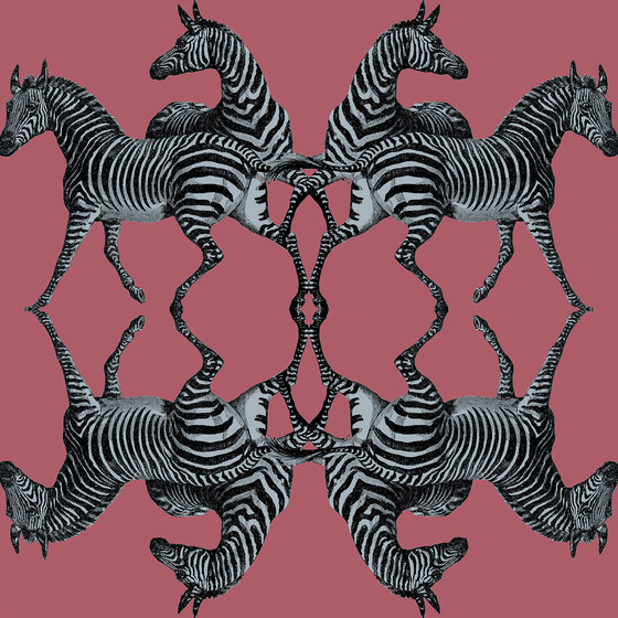 Zebra - Raspberry | Revêtements muraux / papiers peint | Tenue de Ville